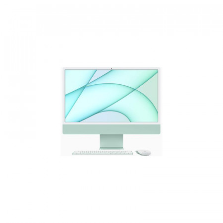 All-In-One PC Apple iMac 24 inch 4.5K Retina, Procesor Apple M1, 8GB RAM, 256GB SSD, 7 core GPU, Mac OS Big Sur, INT keyboard, Green