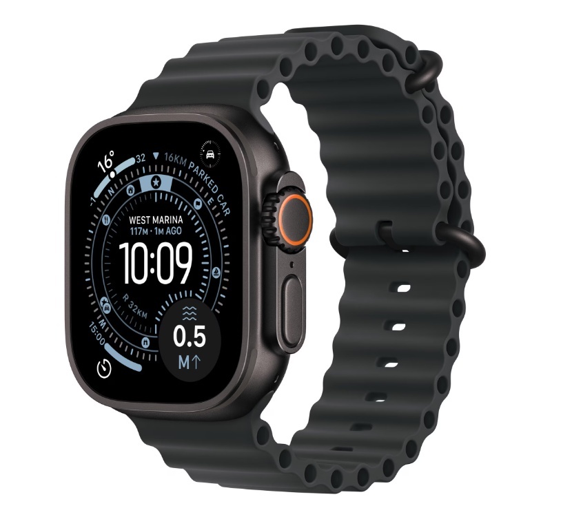 Apple Watch Ultra 3 GPS + Cellular 49mm Black Titanium Case with Black Ocean Band - Img 2