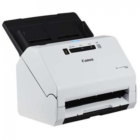 Canon imageFORMULA R40, Sheetfed Scanner A4, Senzor CMOS CIS cu 1 linie, Sursa de lumina LED RGB, Rezolutie optica 600 dpi, Viteza de scanare: Alb-negru: 40 ppm Color:30 ppm, Capacitate alimentator 60 coli, Software de scanare integrat Driver TWAIN