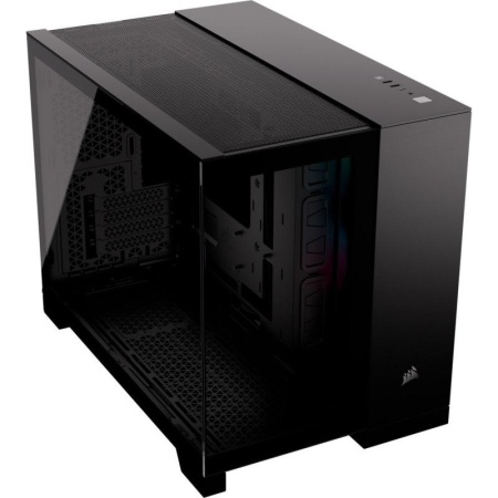 Carcasa CORSAIR iCUE LINK 2500X Micro ATX Dual Chamber NEGRU - Img 2