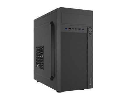 Carcasa NATEC HELIX Mini Tower NEGRU USB C, Sloturi Expansiune 4, Drive Bays: 3x3.5" 5x2.5" 1x5.25", Ventilatoare Suportate: 3 (spate: 1x80mm, lateral: 1x120mm, fata: 1x120mm), Ventilatoare Incluse: 1 (spate: 1x80mm), Format Placa De Baza Suportat: