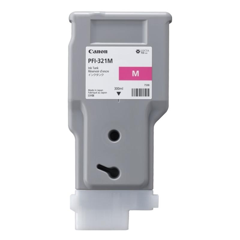 Cartus cerneala Canon PFI-321M, Magenta, capacitate 300ml, pentru Canon TM-240, TM-340. - Img 3