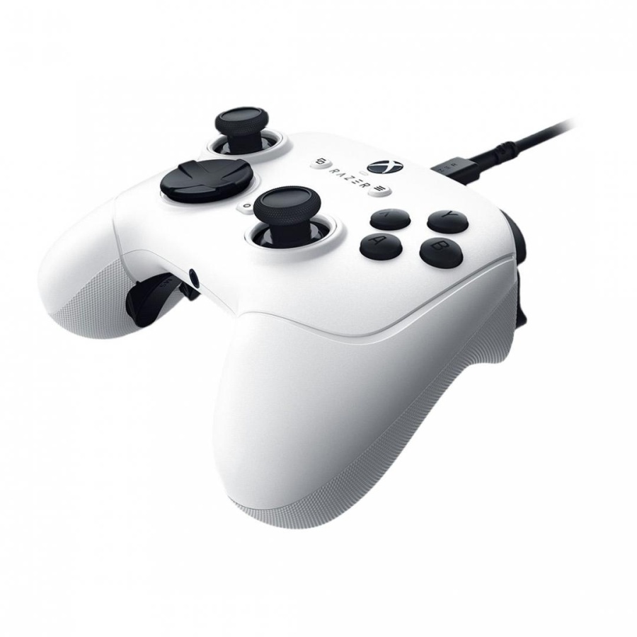 Controller cu fir Razer Wolverine V3 Tournament Edition, compatibil XBOX &amp; PC, butoane de actiune mecanice Razer Mecha Tactile, butoane analogice Anti-drift Hall, lungime cablu 3m, interfata USB-C la USB-A, alb - Img 3