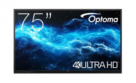 Display interactiv (tabla interactiva) Optoma Seria 3 gen.2 3752RK 75", UHD, 400nit, Direct LED, 6ms, contrast dinamic 5000:1, mătuire 4%-8%, 50,000 ore, Android 11, CPU A55*4 + A52*2, RAM 4GB, stocare 32GB. Optoma Creative Board Whiteboard and