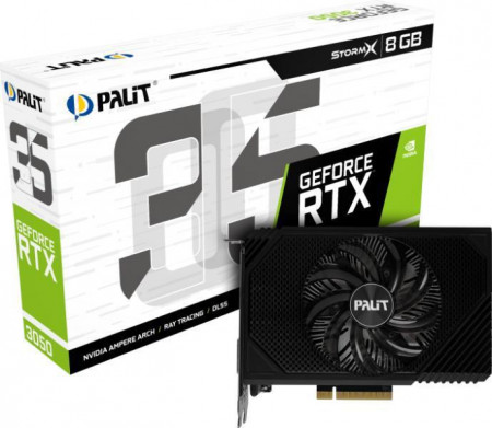 GeForce RTX™ 3050 StormX GDDR6 128 bit PCI-E 4.0 HDMI 2.1 DP1.4a x 1 https://www.palit.com/palit/vgapro.php?id=4488 &lang=en&pn=NE63050018P1-1070F&tab=sp