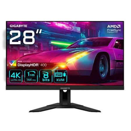 Gigabyte monitor gaming, M28U, diagonala: 28&quot; IPS, rezolutie: 3840 x 2160 (UHD), luminozitate: 300 cd/m2 , contrast: 1000:1, unghi vizualizare: 178°, timp raspuns: 1ms, refresh rate: 144Hz, conectivitate: 2 x HDMI 2.1, 1 x Display port 1.4 , 1 x USB - Img 3