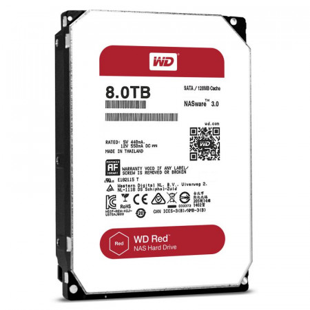 HDD intern WD Red NAS WD80EFZX, 8TB, 5400RPM, SATA III