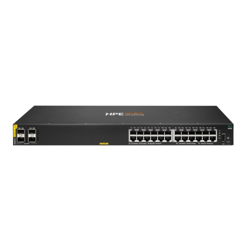 HPE Aruba Networking CX 6000 24G Class4 PoE 4SFP 370W Switch - Img 3