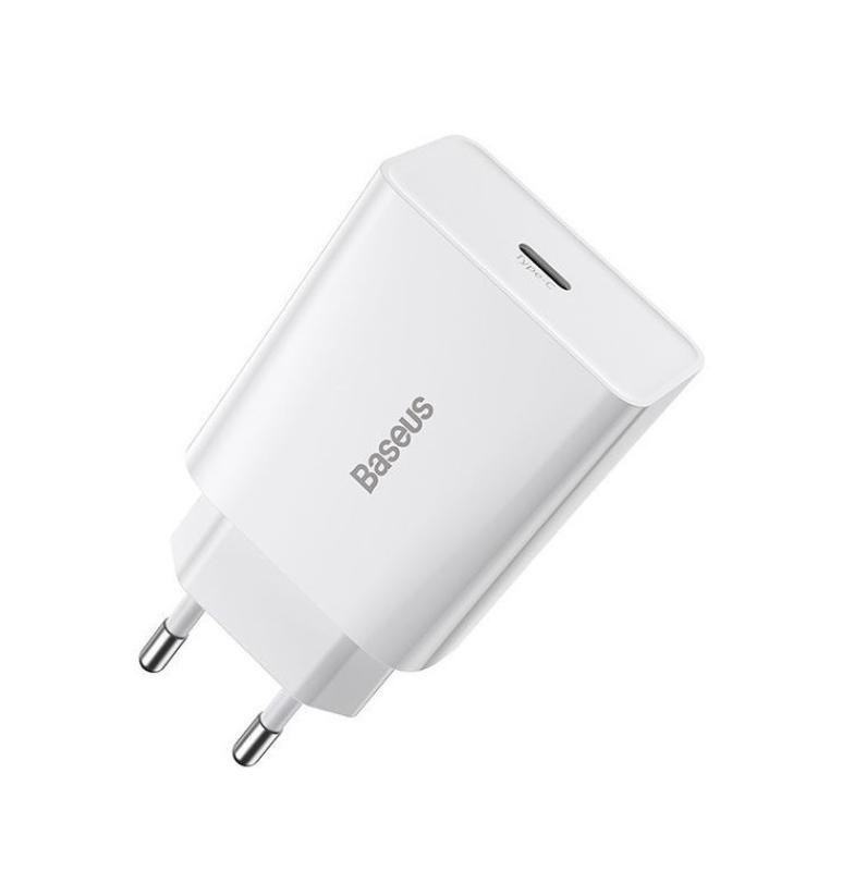 Incarcator retea Baseus Speed Mini, Quick Charge 20W, 1 x USB Type-C 5V/3.0A, alb - Img 9