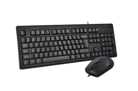 Kit tastatura + mouse A4tech KRS-8372, cu fir, negru - Img 3