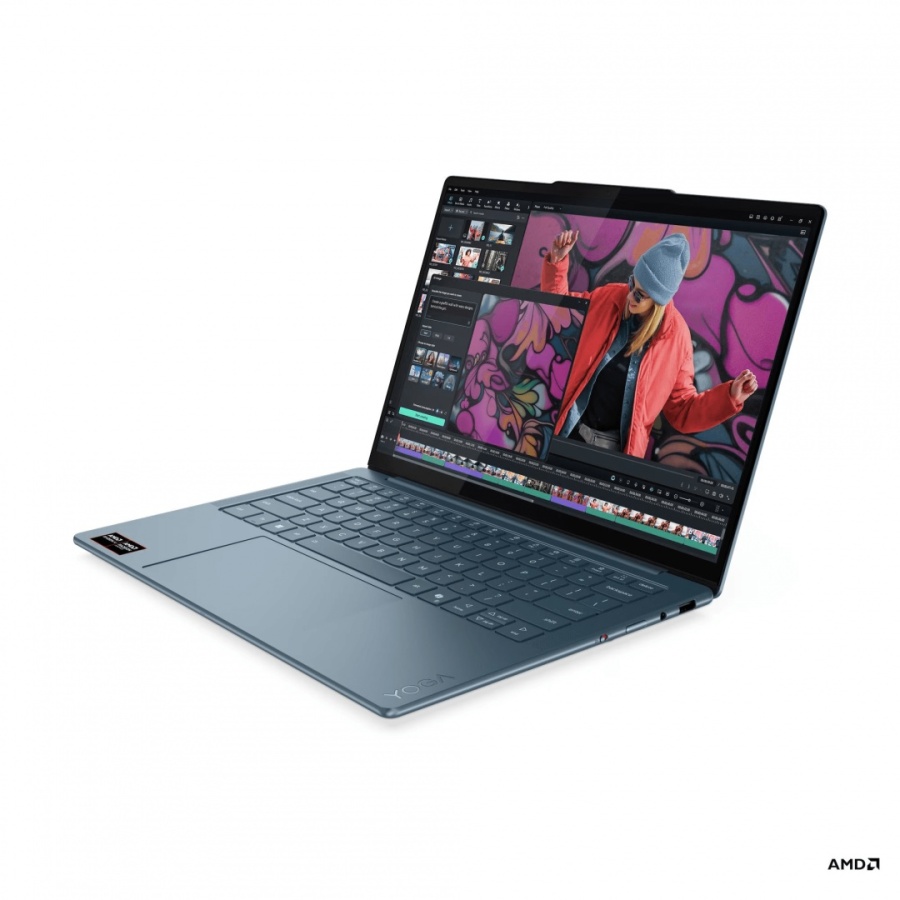 Laptop Lenovo Yoga Slim 7 14AKP10, 14" 2.8K WQXGA+ (2880x1800) OLED 1100nits (peak) / 500nits (typical) Glossy, 100% DCI-P3, 120Hz, Eyesafe®, Dolby Vision®, DisplayHDR™ True Black 1000, X-Rite®, PureSight Pro, AMD Ryzen™ AI 7 350 (8C / 16T, 2.0 / 5.0GHz, - Img 5