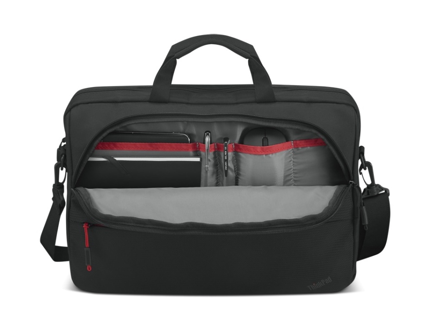 Lenovo ThinkPad Essential 16-inch Topload (Eco), Two main compartments, including a dedicated padded PC pocket, designed to fit Lenovo ThinkPad laptops up to 16", Two additional front zip pockets for quick accessory access, Removable, adjustable shoulder - Img 9