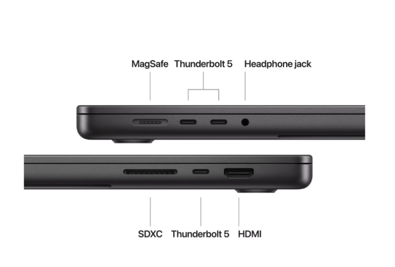 MacBook Pro 16.2"/Apple M4 Max (CPU 16-core, GPU 40-core, Neural Engine16-core)/64GB/1TB - Space Black - INT KB (cto from MX313RO/A) - Img 5