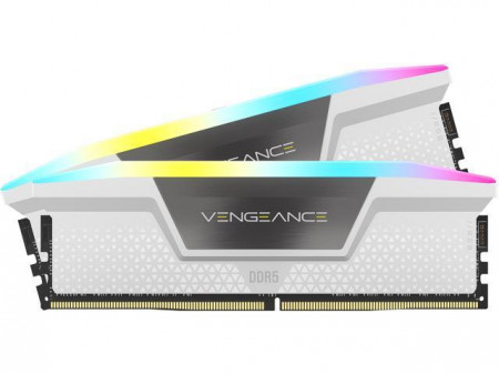 Memorie RAM CORSAIR VENGEANCE RGB 32GB (2x16) DDDR5 5600 MHZ, CL36, 1.25V XMP 3.0 WHITE