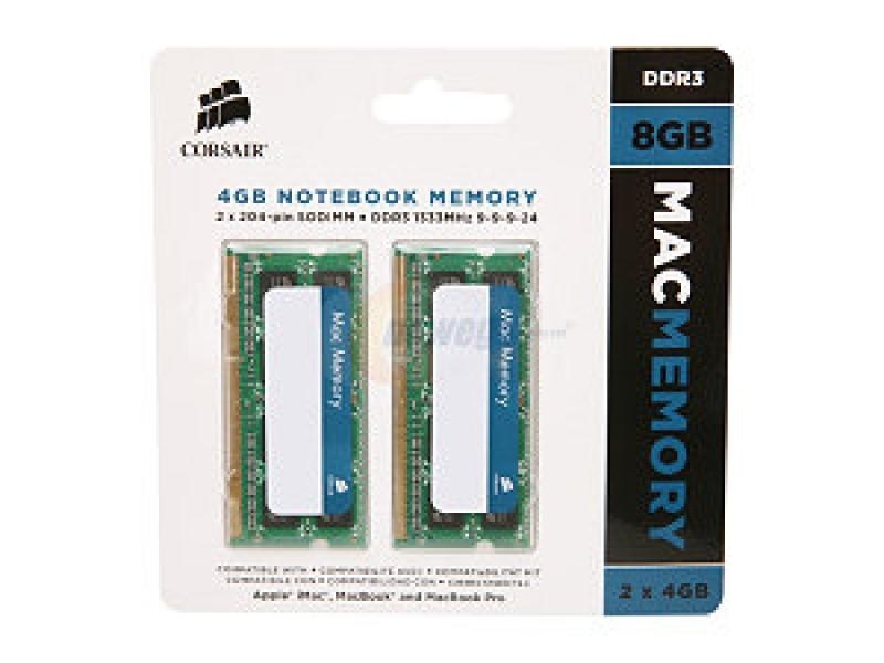 Memorie RAM notebook Corsair, SODIMM, DDR3, 8GB (2x4GB), CL9, 1333 Mhz - Img 3