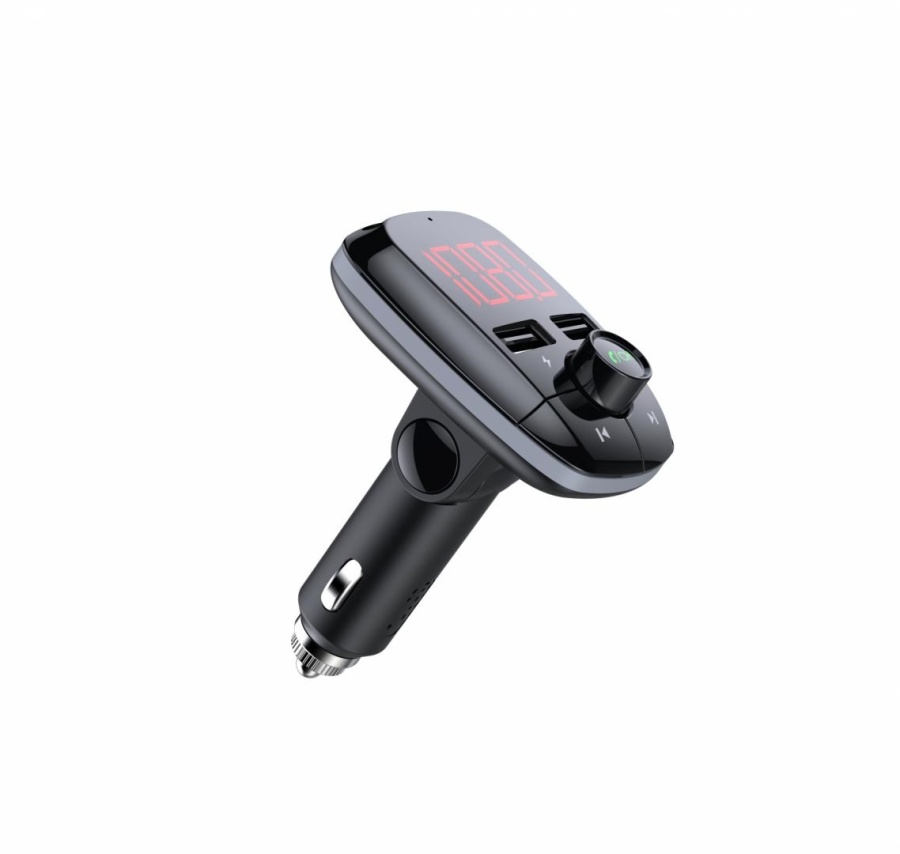 Modulator FM Serioux ABFM50, Bluetooth 5.0 , raza actiune de până la 5 m, voltaj intrare: 1x DC 12V/24V ,2 porturi USB: 1x USB DC5V 2.4A Max 1 x USB audio (pana la 32 GB), slot MicroSD (pana la 32 GB), format muzica: MP3/WMA/WAV, frecvența FM: 87.5MHz - - Img 4