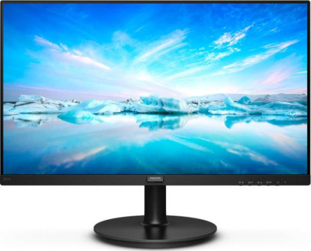 Monitor 21.5" PHILIPS 221V8A, VA, FHD 1920*1080, Anti-glare, 3H, Haze 25%, 16:9, 75 Hz, 4 ms, 200 cd