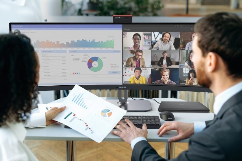 Monitor Philips 48.8" 49B2U6903CH/00, Curvature: 1800R, Diagonal (inch): 48.8, Diagonal (cm): 124, Aspect ratio: 32:9, Panel: VA, Resolution: 5120x1440, Refresh Rate: 120Hz, Response time GtG: 4ms, Brightness (max): 500 cd/m², Contrast (static) : 3000:1, - Img 7