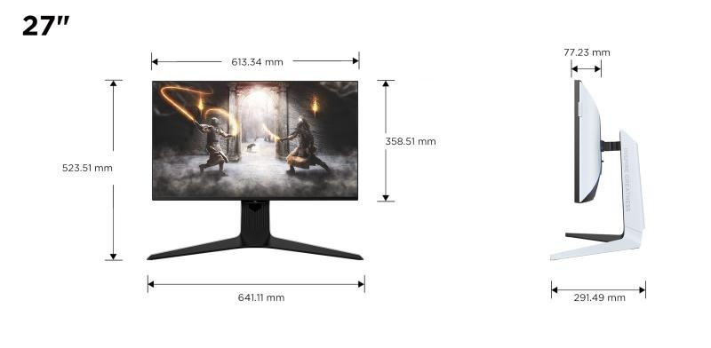 Monitor TCL 27" 27R83U, Diagonal (inch): 27, Diagonal (cm): 69, Aspect ratio: 16:9, Panel: QD-Mini LED, Resolution: 3840x2160, Refresh Rate: 160Hz, Response time GtG: 1ms, Brightness (max): 1600 cd/m², Contrast (static) : 4000:1, Viewing angle: 178/178, - Img 5