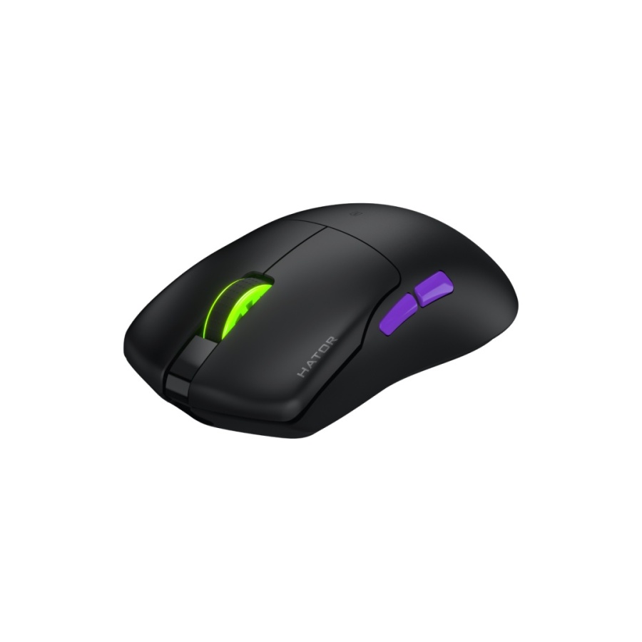 Mouse gaming wireless Hator Pulsar 3 ULTRA 8K+4K, polling rate pana la 8000Hz, senzor Optical PixArt PAW 3950, rezolutie maxima 30000 DPI, switch HATOR® Optical 100M, side switch Kailh 3M, durata de viata baterie in wireless mode pana la 180 de ore, negru - Img 4
