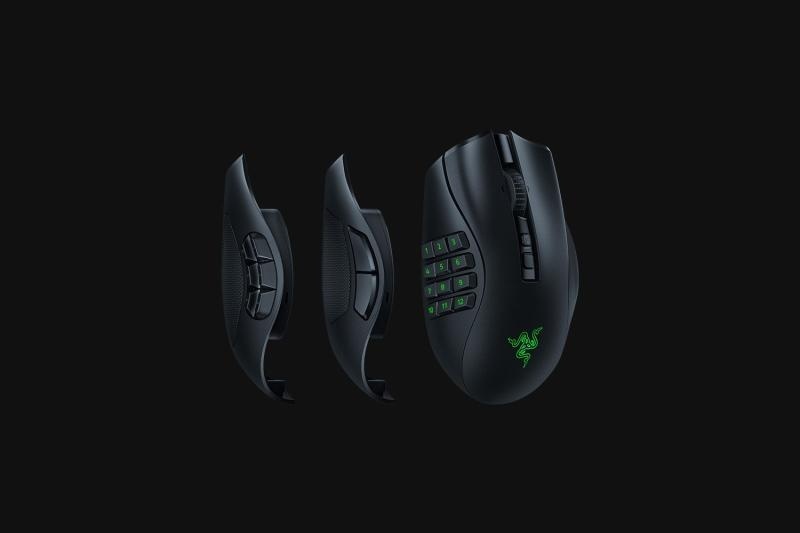 Mouse Razer Naga V2 PRO Connectivity Razer HyperSpeed Wireless (2.4GHz) Bluetooth Wired – Speedflex Cable USB Type C Battery Life Up to 150 hours (on HyperSpeed Wireless) Up to 300 hours (on Bluetooth) RGB Lighting Razer - Img 6
