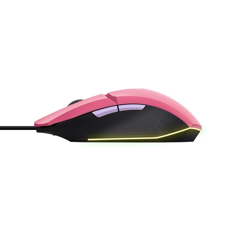 Mouse Trust GXT110W Felox cu fir, 6400 DPI, roz - Img 10