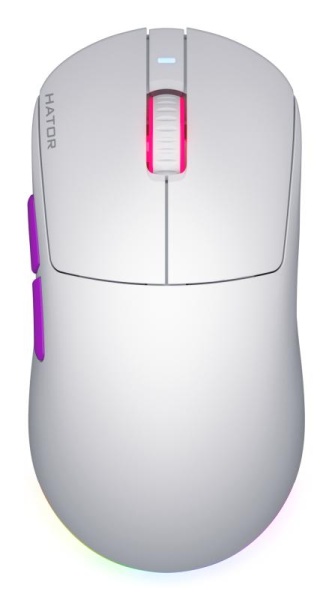 Mouse wireless Hator Quasar 3 ULTRA 8K, conectivitate 2.4GHz, bluetooth 5.4 si USB, polling rate pana la 8000Hz, senzor PixArt 3395, rezolutie maxima 30000 DPI, capacitate baterie 500 mAh, durata de viata baterie in modul wireless pana la 52 ore, timp - Img 6
