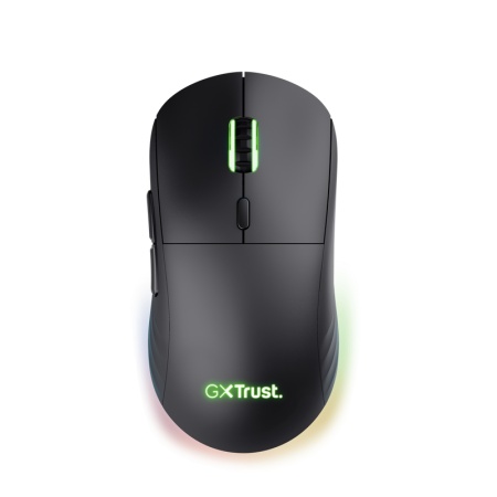 Mouse wireless Trust GXT 927 Redex+, rezolutie maxima 25600 DPI, senzor PAW3370, polling rate 125/250/500/1000Hz, iluminare full RGB, negru - Img 2