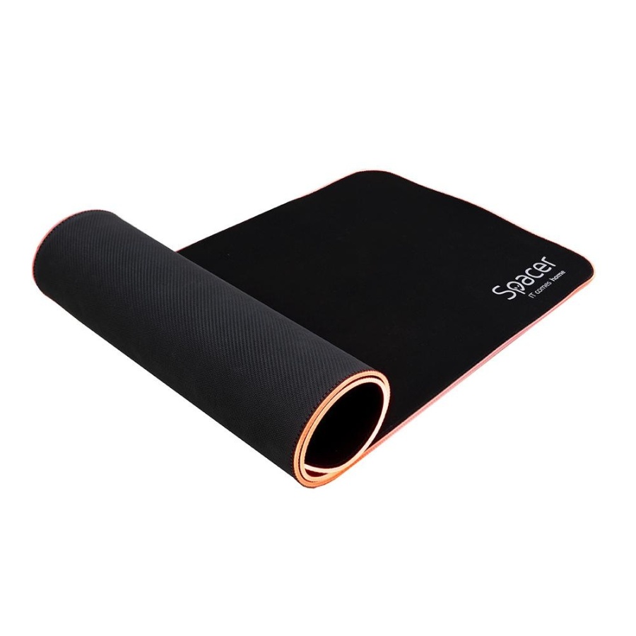 Mousepad Spacer RGB gaming, cauciuc si material textil, 900 x 300 x 3 mm, 1.8 m lungime cablu, 13 moduri de iluminare, statice si dinamice, negru/rgb - Img 2