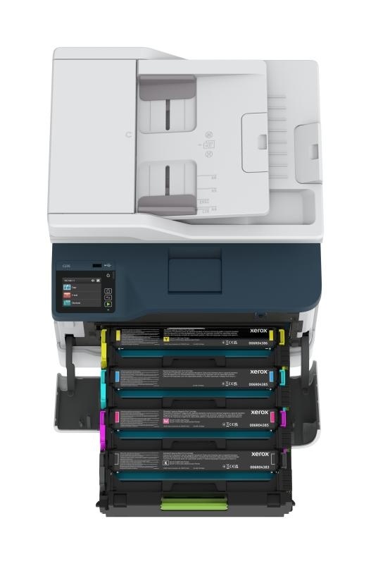 Multifunctional laser color Xerox C235V_DNI, Print/Copy/Scan/Fax, Dimensiune A4, Viteza: 22 ppm, Rezolutie Imprimare 600 x 600 dpi, calitate culoare de 4800,Copiere 600 x 600 dpi, Procesor 1 GHz Dual Core, Memorie 256 MB, Limbaje imprimate PCL® 5/6, - Img 7