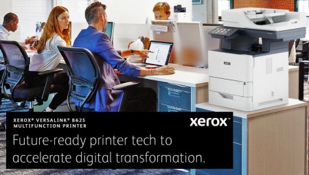 Multifunctional laser monocrom Xerox VersaLink B625V_DN, Dimensiune:A4, Viteza:65/61 ppm Letter/A4,Duplex print speed: 39/37 ipm Letter/A4, Procesor:Quad Core 1.2GHz, Memorie:4 GB, Hard Drive:32GB eMMC/Optional: 500+GB HDD, Rezolutie: Print: 1200 x 1200 - Img 8