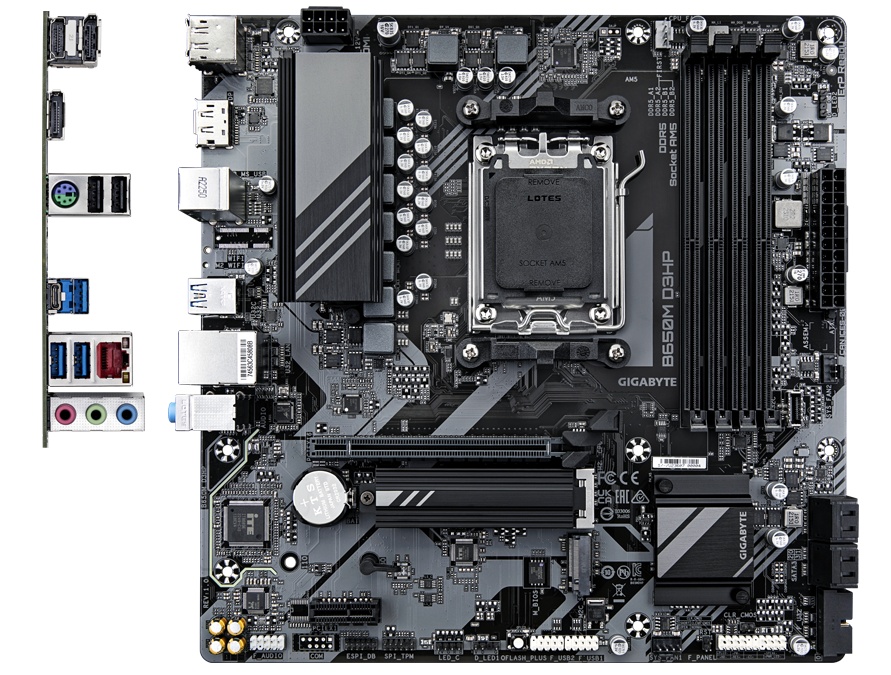 Placa de baza Gigabyte B650M D3HP, Socket AM5, DDR5, Micro-ATX - Img 2