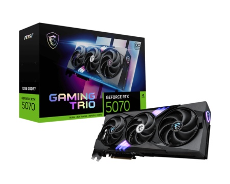 Placa Video MSI GEFORCE RTX 5070 GAMING TRIO OC 12GB GDDR7 192 bit, PCIE 5.0, 3x DP 1x HDMI