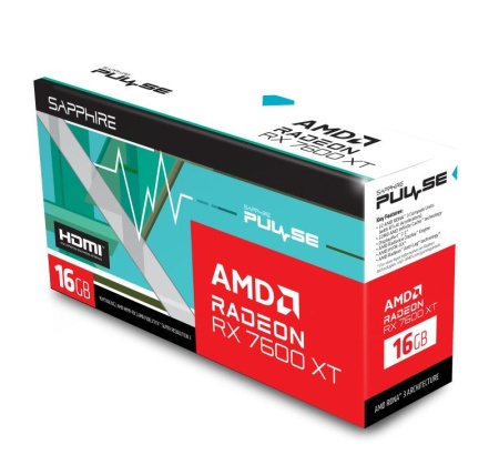 Placa Video SAPPHIRE PULSE AMD RADEON RX7600 XT 16GB GDDR6 128 bit, 2x HDMI 2x DP - Img 9
