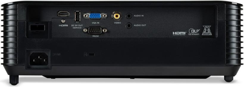 Proiector Acer X1228i, DLP 3D ready, XGA 1024* 768, up to WUXGA 1920* 1200, 4800 lumeni, 4:3/ 16:9, 20.000:1, zoom 1.1, dimensiune maxima imagine 300", distanta maxima de proiectie 11.8 m, boxa 3W, lampa 6.000 ore/ 15.000 ore extreme eco, 27-35 dB, - Img 2