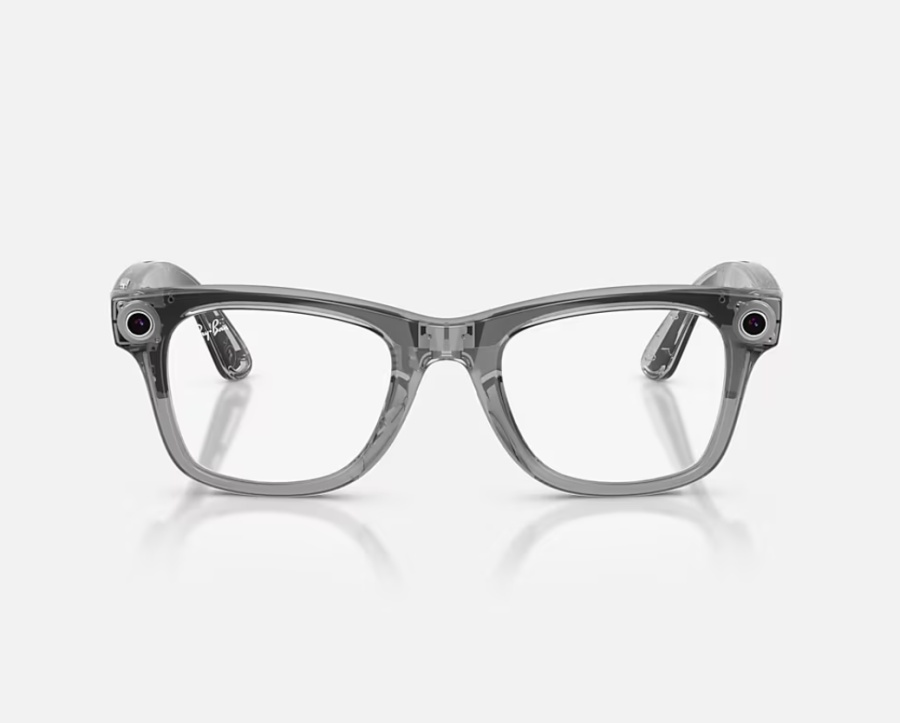 Ray-Ban Meta Wayfarer Gen 2 High Bridge FIT Transparent Grey Clear/Sapphire Transitions 50 - Img 5
