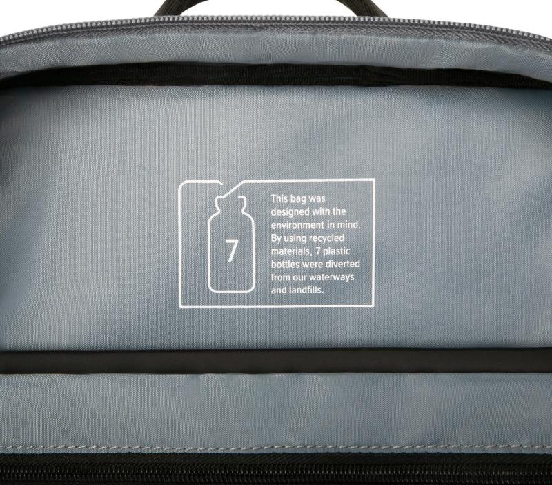 Rucsac laptop Targus 16" Sagano EcoSmart, pentru laptopuri de 16" sau mai mici, capacitate 20 de litri, material RPET 500, dimensiun: 30 x 14 x 50 cm, greutate 0.48 kg, negru/gri - Img 12