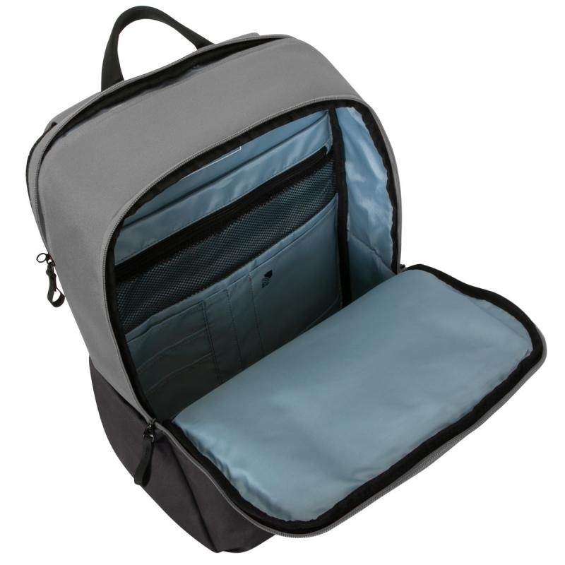 Rucsac laptop Targus 16" Sagano EcoSmart, pentru laptopuri de 16" sau mai mici, capacitate 22 de litri, material RPET 500, dimensiun: 33 x 19 x 53 cm, greutate 0.77 kg, negru/gri - Img 7