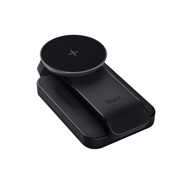 Stand de incarcare 3-in-1 Trust Viro, putere intrare 20W, interfata USB- C, compatibil cu produsele din brandul Apple: iPhone (12 si modele mai noi), Airpods si Apple Watch, negru - Img 5
