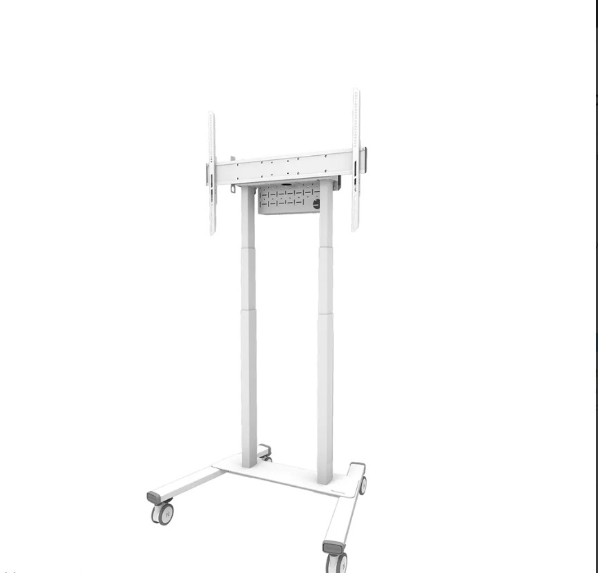 Stand mobil motorizat Neomounts by Newstar, 37"-100", 110 kg, VESA 800x600, alb - Img 2