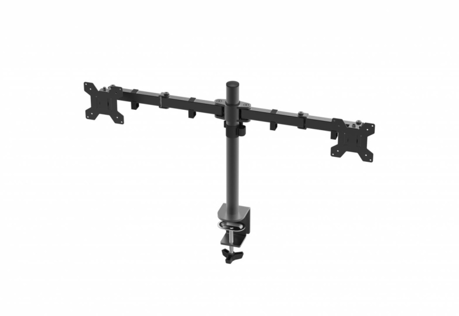 Suport dublu monitor Serioux, MM1903A, mobil, tilt:+/- 90 °, swivel: 180 ° , rotatie 360°, VESA: 75×75 / 100×100mm, compatibilitate 10"-27" , reglabil pe inaltime: 400mm ,extensie braț: 415mm ,greutate maxima suportata 8 kg, culoare negru - Img 5