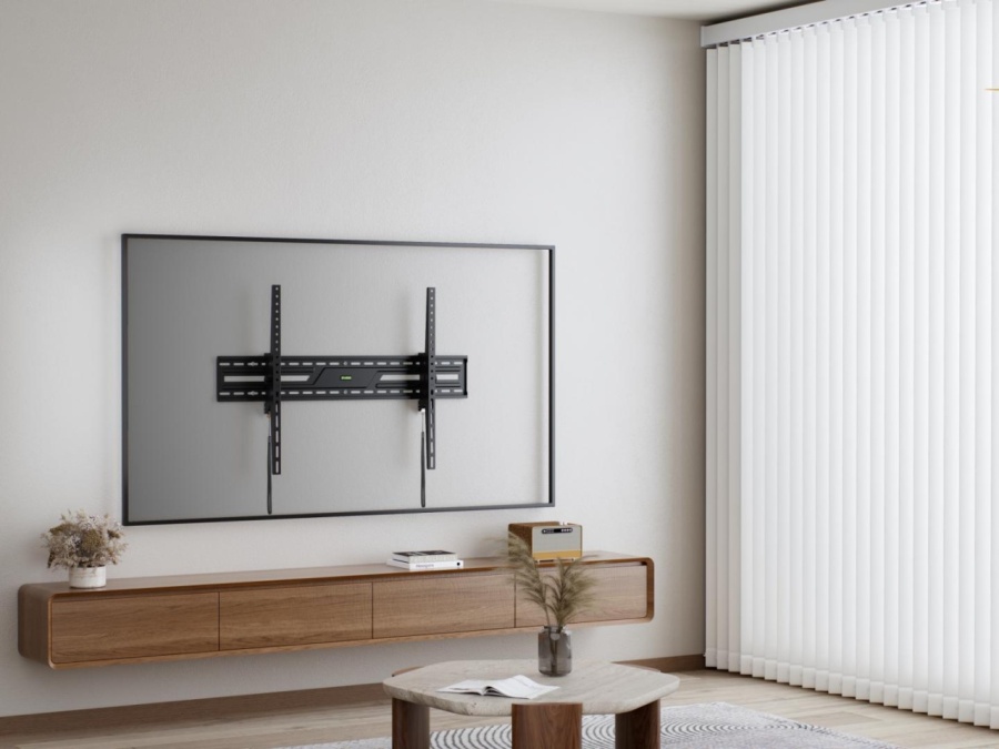 Suport perete TV Serioux 43-100" Tilt 75kg Profil 85mm Material: Otel Finisarea suprafeței: vopsea electrostatica Dimensiune ecran: 43"-100" Compatibilitate VESA: 75x75, 100x100, 100x150, 150x100, 100x200, 200x100, 150x150, 200x200, 200x300, 300x200, - Img 11