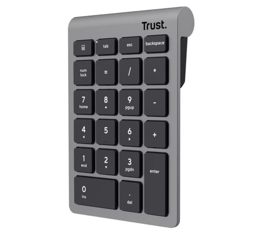 Tastatura Trust numerica wireless Xalax , numar taste 22, gri - Img 2