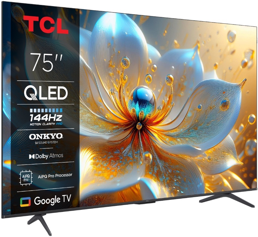 Televizor TCL QLED 75T8C, 189 cm, Smart Google TV, 4K Ultra HD, (Model 2025) - Img 2