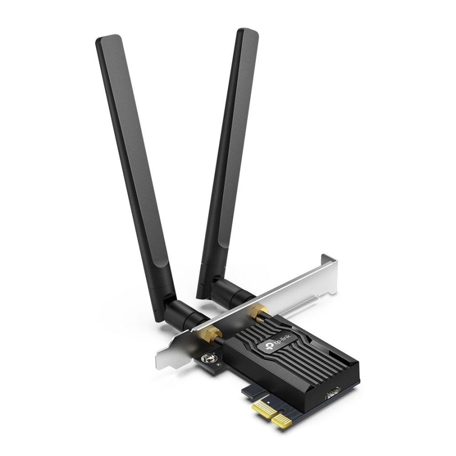 TP-Link Adaptor PCle Wi-Fi 6 AX3000 WI-FI 6 cu Bluetooth 5.2 ARCHER TX55E, 2× Antene Dual-Band High-Gain, Standarde wireless: IEEE 802.11ax/ac/n/a 5 GHz IEEE 802.11ax/n/g/b 2.4 GHz, Bluetooth 5.2/5.0/4.2/4.0, Viteza wireless: 5 GHz-Up to 2402 Mbps, - Img 4