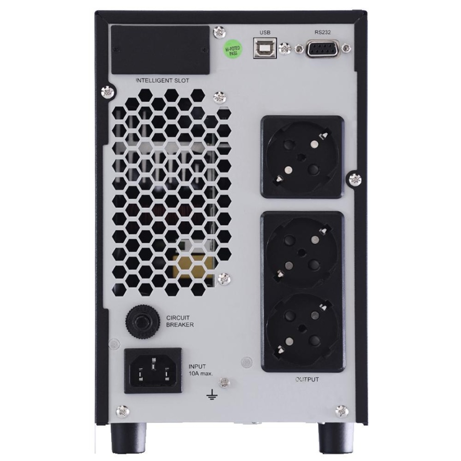 UPS nJoy Aten PRO 2000, 2000VA/ 1800W, On-line, LCD Display, 3 Prize Schuko cu Protectie, Management, Tower, Dubla conversie, Frequency Range 40Hz ~ 70 Hz, Connection port RS232 / USB / Intelligent Port, Dimensiuni: 397 x 145 x 220 mm, Greutate: 17 kg, - Img 6