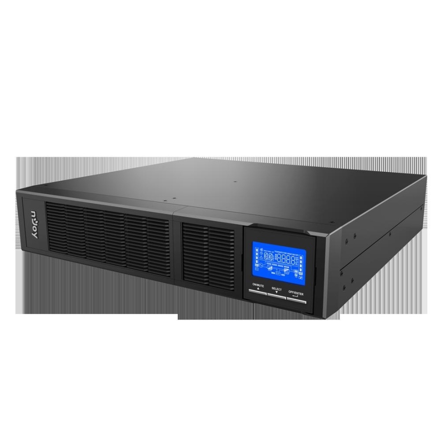 UPS nJoy Balder 1500, 1500VA/ 1500W, On-line, LCD Display, Montare Rack/Tower, 8 Prize IEC 13, Dubla conversie, Plaja larga de tensiuni acceptate, Eficienta impresionanta de pana la 96%, Frecventa: 40Hz ~ 70 Hz, Dimensiuni: 410 x 438 x 88 mm, Greutate: - Img 3