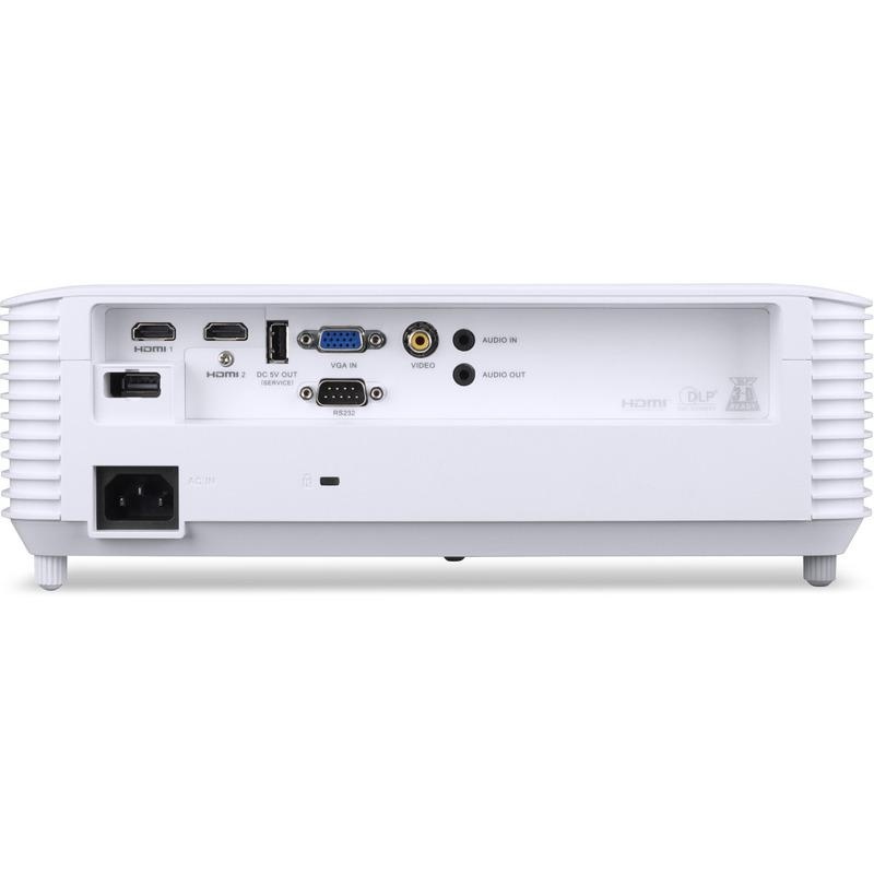Videoproiector Acer P1258i, XGA 1024* 768, 4:3/ 16:9, 20.000:1, zoom 1.3x, lampa 5.000 ore/ 15.000 ore ecomode, boxa 10W, 2* HDMI, D-Sub, Composite Video RCA, audio in/ out, 2* USB Type A, RS232, PIN security, capac lentila inclus, cablu HDMI 1.8m - Img 2