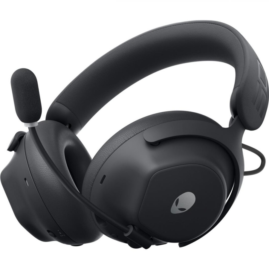 Alienware Pro Wireless Gaming Headset, Connectivity Technology: Wired/Wireless, Wireless Technology: Bluetooth, Wireless Operating Distance: 30m, Bluetooth Standard: Bluetooth 5.3, Impedance: 32 Ohm, Features: 50mm graphene-coated drivers, 2-mic AI noise - Img 9