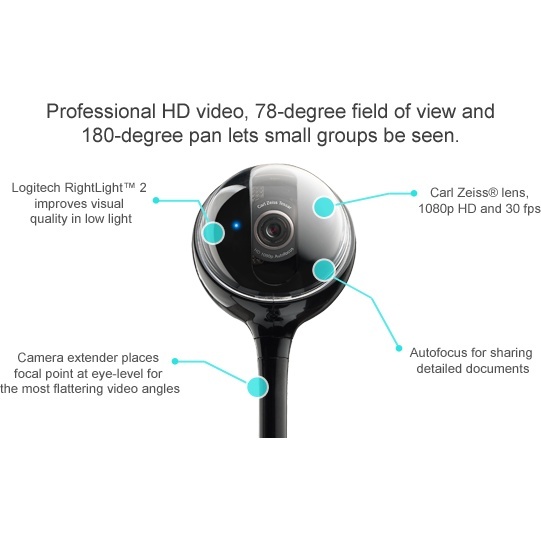 Camera videoconferinta Logitech BCC950, rezolutie Full HD 1080p - Img 5